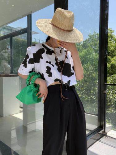 夏季新款奶牛T，女装，MAIDEN