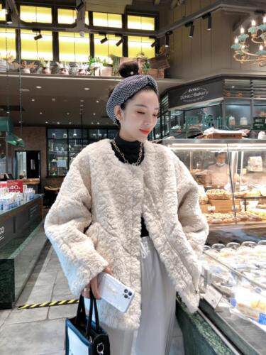 摩卡熊外套，女装，一杭