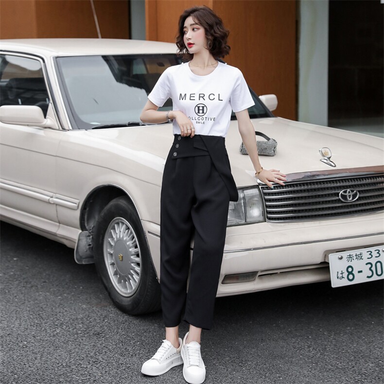 2021年夏季时尚两件套简约大气套装,女装套装/套裙,韩蜜菓
