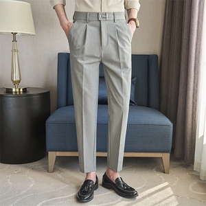 K1980-P70 男士春夏带五金扣设计小西裤休闲修身-28-38码图片