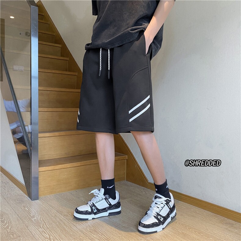 2023夏季新款潮流简约百搭短裤宽松休闲中裤B315-K23258-p45控58,男装休闲裤,电商B315