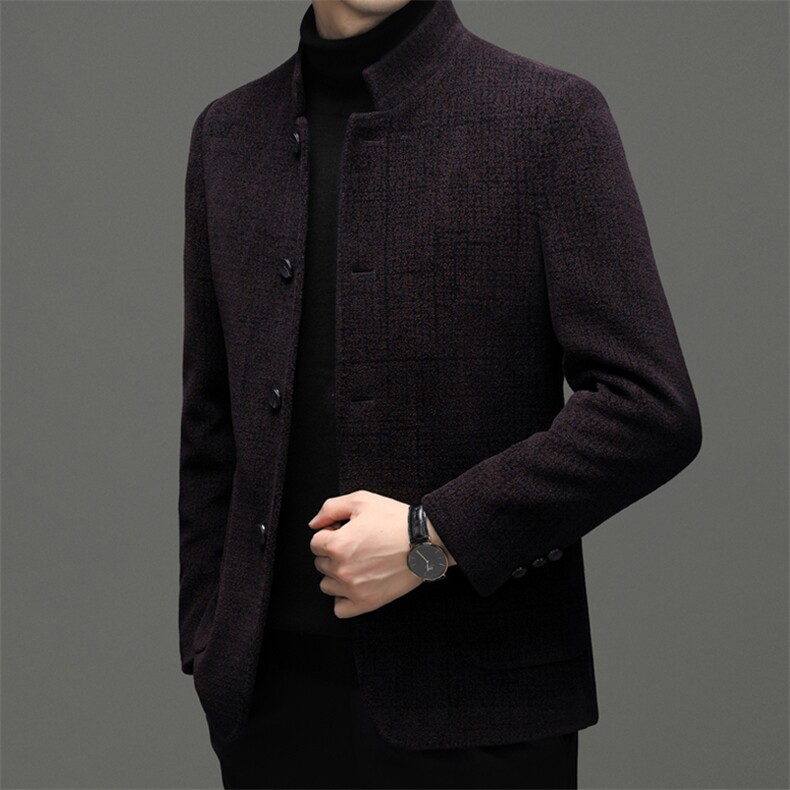 BEN22688钱塘2020-2商务休闲简约中年男士冬季厚款简约夹克P240,男装夹克,钱塘207-2