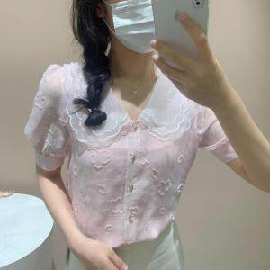 [现货]夏季新款娃娃领小衫，女装，嘉乐馨秀(4F)