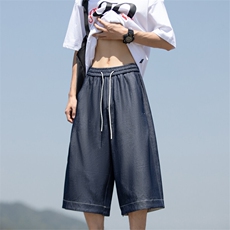 夏季新款潮牌仿天丝牛仔高级感冰丝垂感休闲七分裤男2560特P31，男装牛仔裤，电商C305A