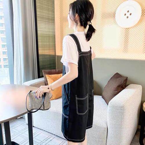 夏季单色背带裤，女装，斐媞梦 FTM