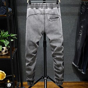 M-9XL 男大码弹力束脚牛仔裤 5032-1_209-P65图片