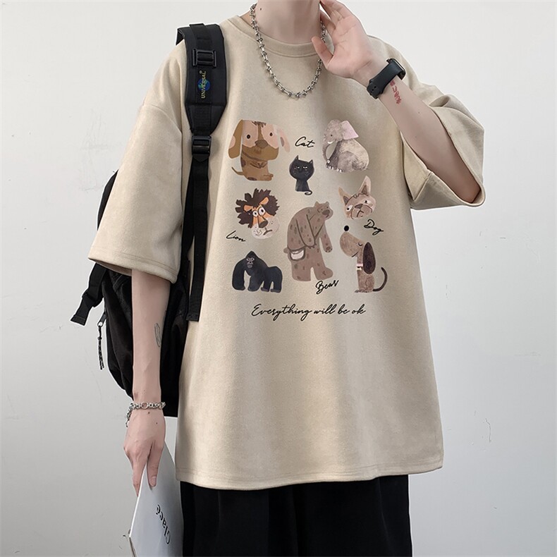 麂皮绒短袖t恤男大码半袖男JD82444-P25,男装T恤,电商A040