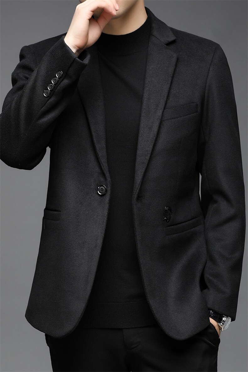 Q82187钱塘2020-2中年男士秋季商务休闲简约百搭西服外套P137,男装西服,钱塘207-2