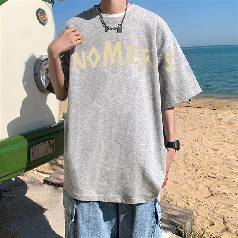 量大优供视频220克美式短袖t恤T2916得物直播有280克品质,男装T恤,电商A486
