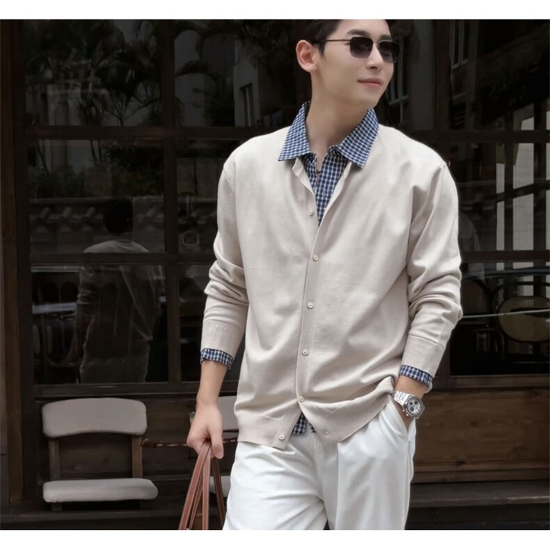 毛衣开衫两件套毛衣针织衫打底衫D1176-P90,男装T恤,星座1012-1
