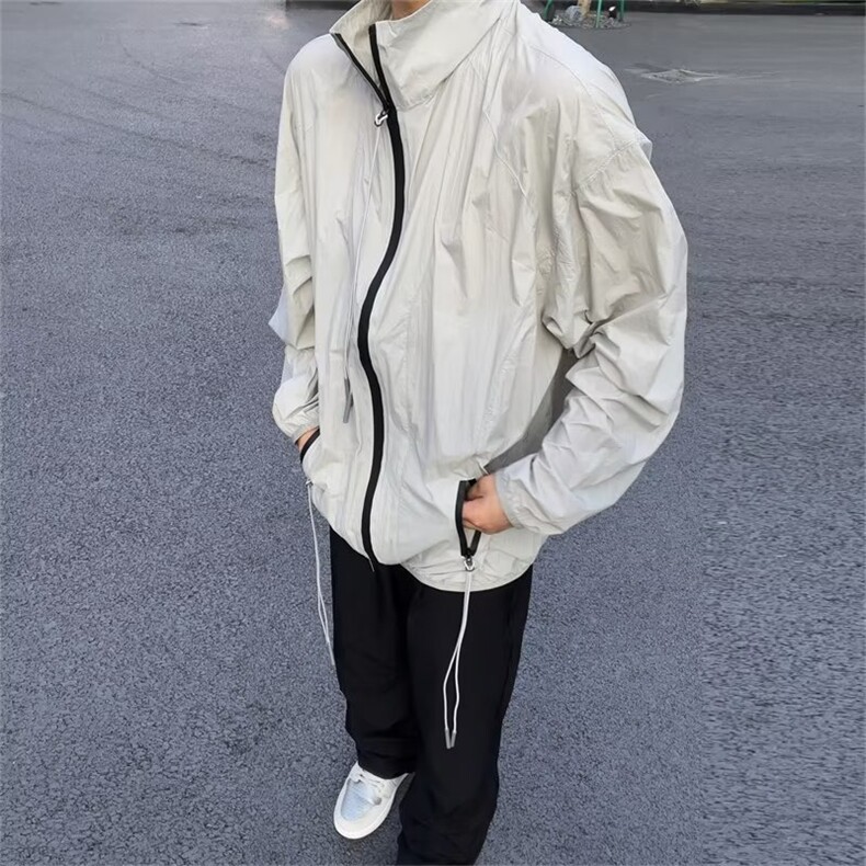 青少年双层防晒衣男款冰感夏季轻薄款透气防晒服外套户外爬山穿搭,男装夹克,星座1008