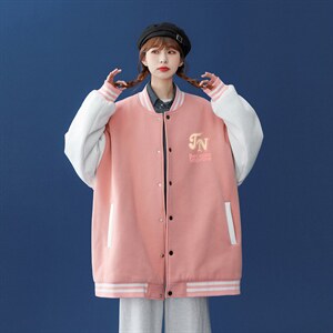 中性风 2023秋季新品港风潮牌印花设计感棒球服夹克--G93p65控88图片