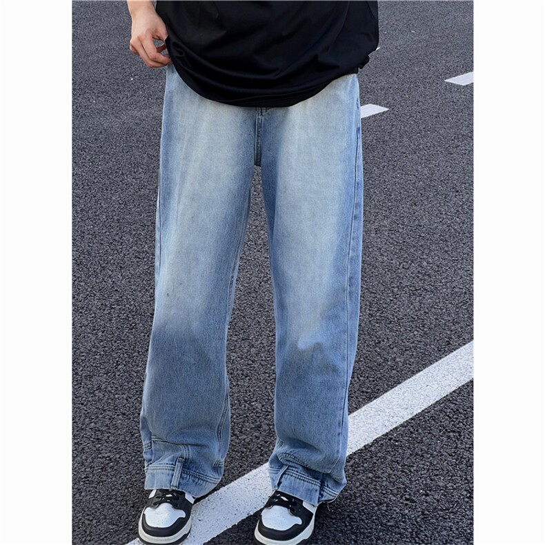 倒装牛仔裤阔腿裤B342-K9015-特P48,男装牛仔裤,电商B342