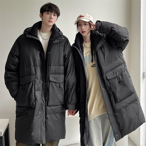 羽绒服男冬季新款港风休闲连帽白鸭绒情侣外套YR928-P180(控价208图片
