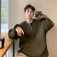 军路色美式复古北极绒毛衣男F06/P65，男装针织衫/毛衣，星座205-3