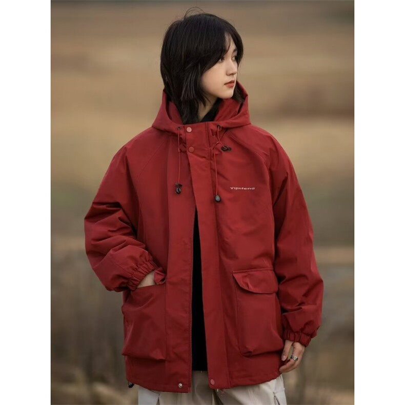 1506-1/JW0031/P62山系户外机能连帽冲锋衣防风工装口袋外套男女,男装夹克,星座1506-1