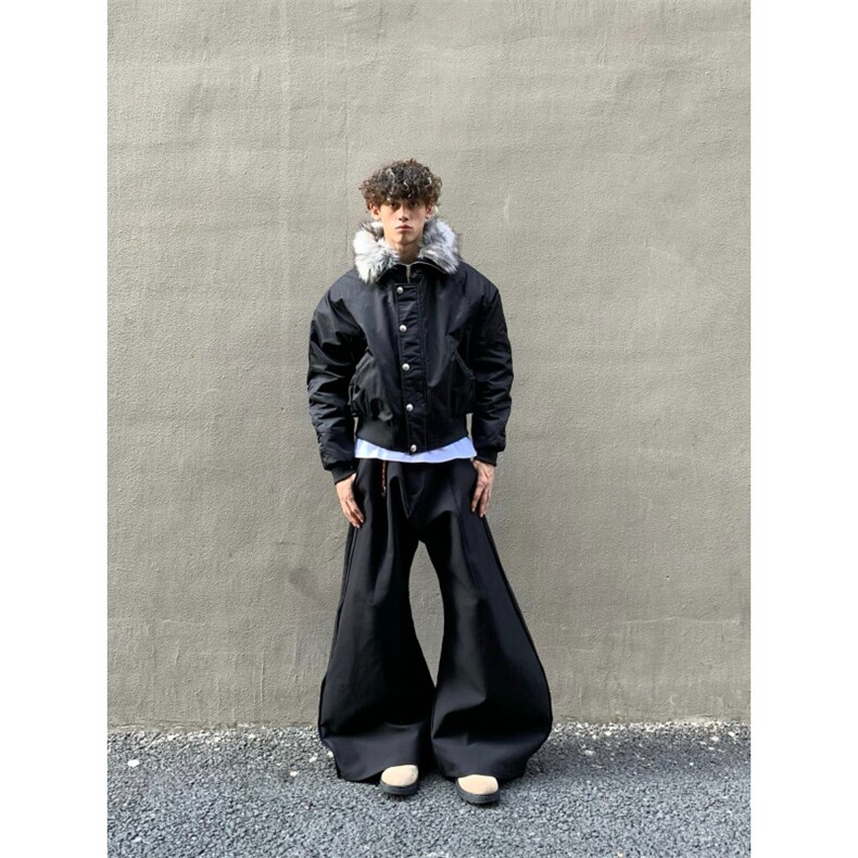 美式高级感连帽毛领座山雕外套男冬季夹克棉服潮M0220-P90,男装夹克,星座308B-2