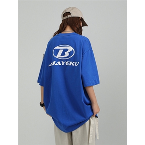 新款T恤字母印花潮流夏季中性风男女同款短袖 T6700 /P38 58图片