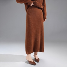 2025年秋季时尚百搭半身裙通勤休闲，女装半身裙，暮绒羊羊绒