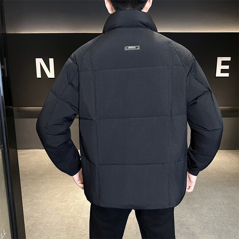 新款男士小立领插肩袖羽绒服夹克加厚防寒309B-3-81067-P195,男装夹克,星座1409-3