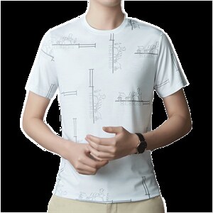男装圆领短袖T恤男士2023夏季新款中年弹力商务休闲POLO衫图片
