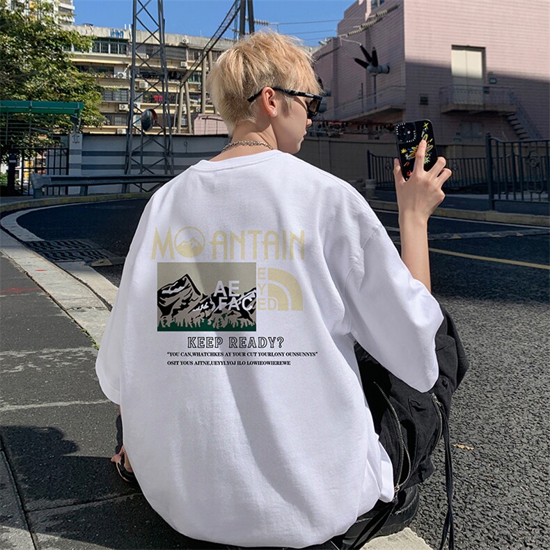 量大优供视频220克美式短袖t恤T3083得物直播有280克品质,男装T恤,电商A486