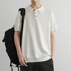 高端潮牌针织衫翻领polo/短袖简约休闲男款，男装Polo衫，星座914