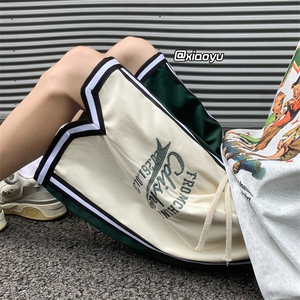 XZ616 夏季新款自制刺绣拼接五分裤休闲运动短裤 TY322 P45控58图片