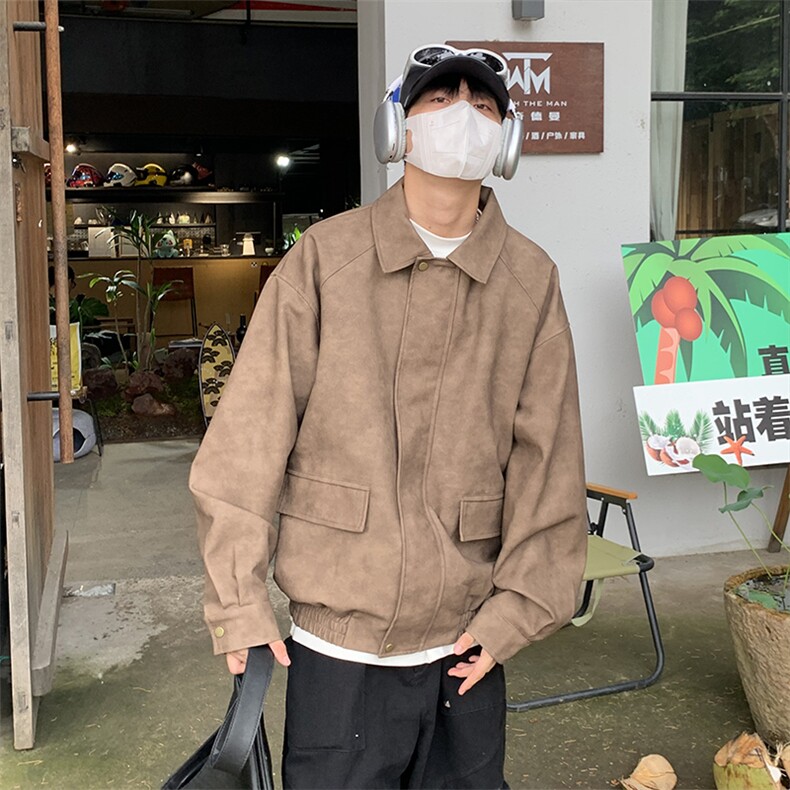 特P80无差价新款百搭拉链春秋时尚夹克外套-HJ5705港风,男装夹克,电商A003
