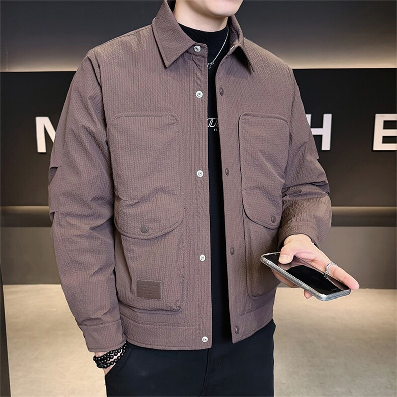 店主风2025年衬衫领潮流时尚帅气轻薄羽绒服男LMS2505-P245,男装衬衫,电商D240-242