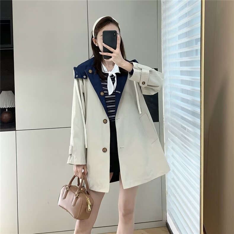 美式复古双面穿短款外套春秋款格子翻领夹克高级感棒球服图片