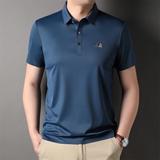 无痕短袖polo薄款上衣夏季中年男士商务休闲百搭体恤HP33539-P88，男装T恤，星座1105-3