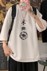 Q11070-P30春夏季七分袖t恤男大码五分袖男短袖中袖，男装T恤，电商A040