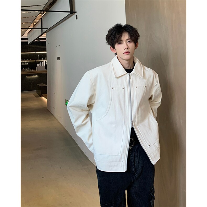 伐木工装铆钉设计外套,男装夹克,星座1303B
