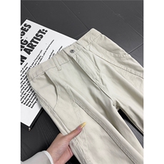B221美式ins高街斜切宽松微喇休闲洗褪牛仔裤LK25594-特P45控78，男装牛仔裤，电商B221