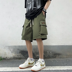 2024新款休闲工装短裤男夏季美式潮牌大口袋五分裤现货K7794-P26，男装牛仔裤，星座512-3