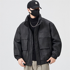 口罩风新标90白鸭绒2025时尚保暖皮羽绒服男YR6065-P280，男装羽绒服，电商D240-242