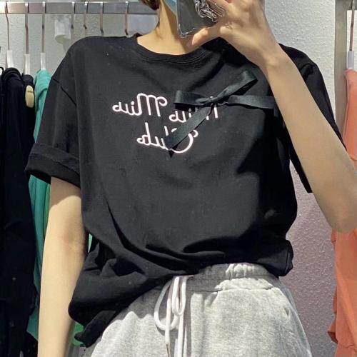 蝴蝶结t，女装，G7V7