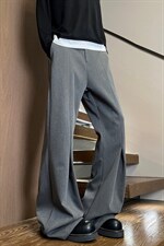 XZ616春季重磅复古老钱破缝修身微喇工褶休闲西裤K26012特P35，男装西裤，星座512A（原616）