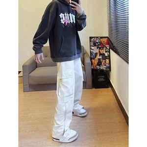 B221 2024秋装新款日系宽松大码工装休闲裤子 LK22050-P60 控78图片