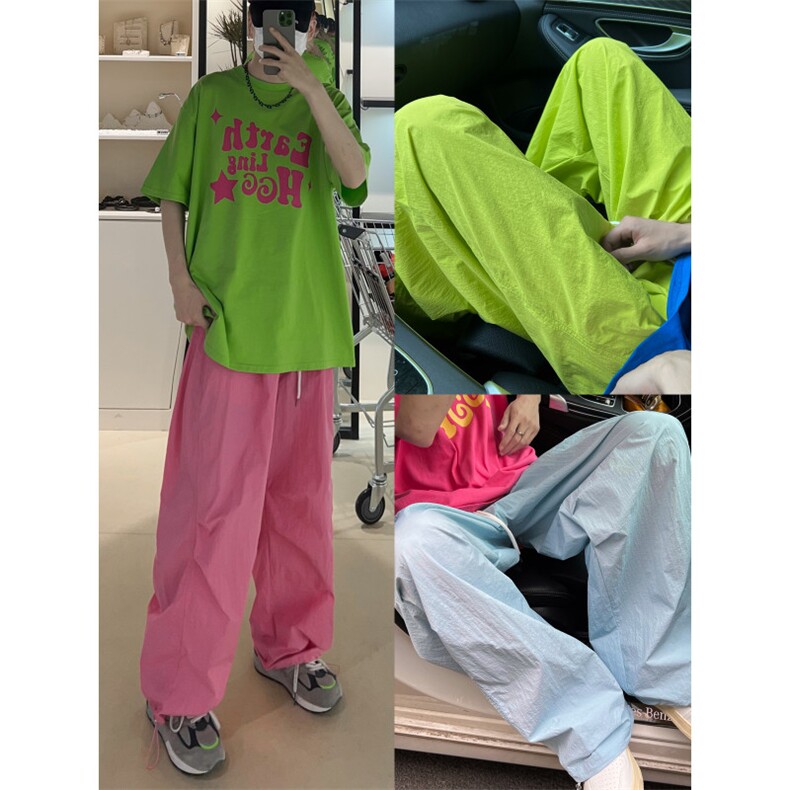 现货A165-K8281-P5575降落伞裤美式伞兵裤休闲裤彩色速干冰丝图片