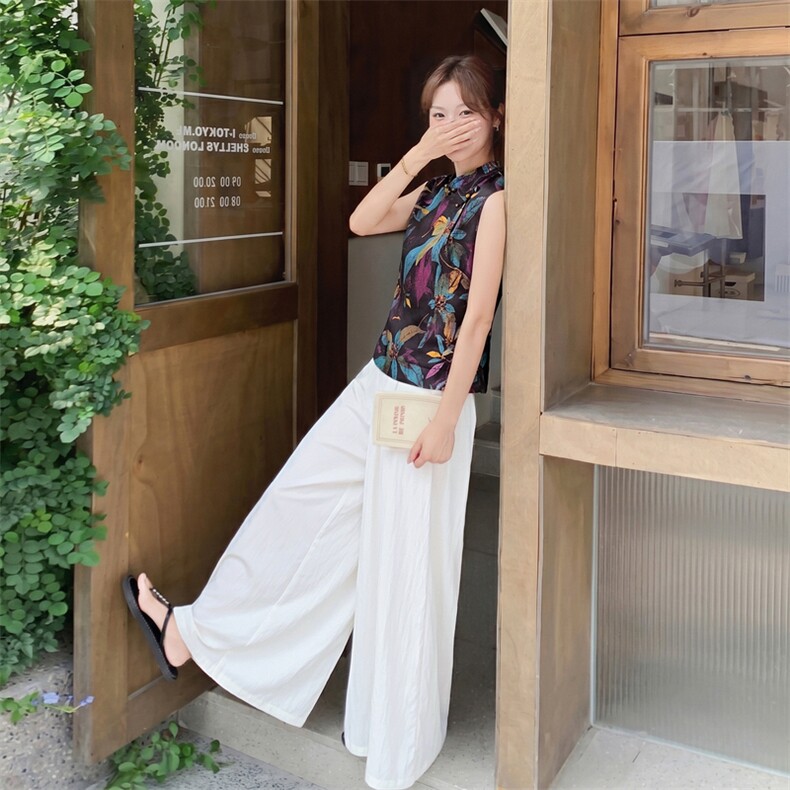 2026年夏季植物花卉时尚潮流轻薄两件套,女装套装/套裙,秀美人生