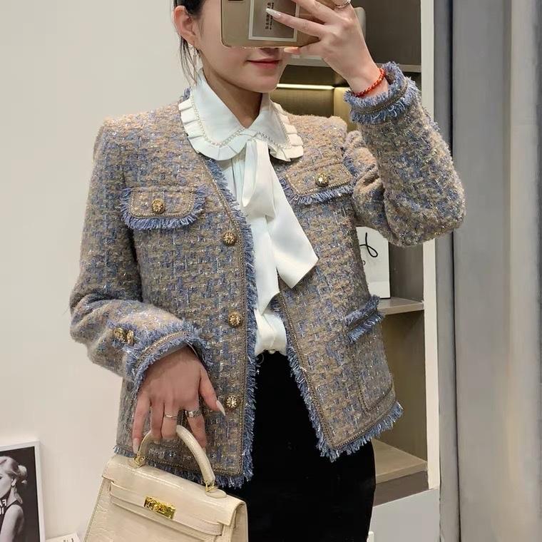 2022新款法式风情小香风外套,女装其它,L·H·X