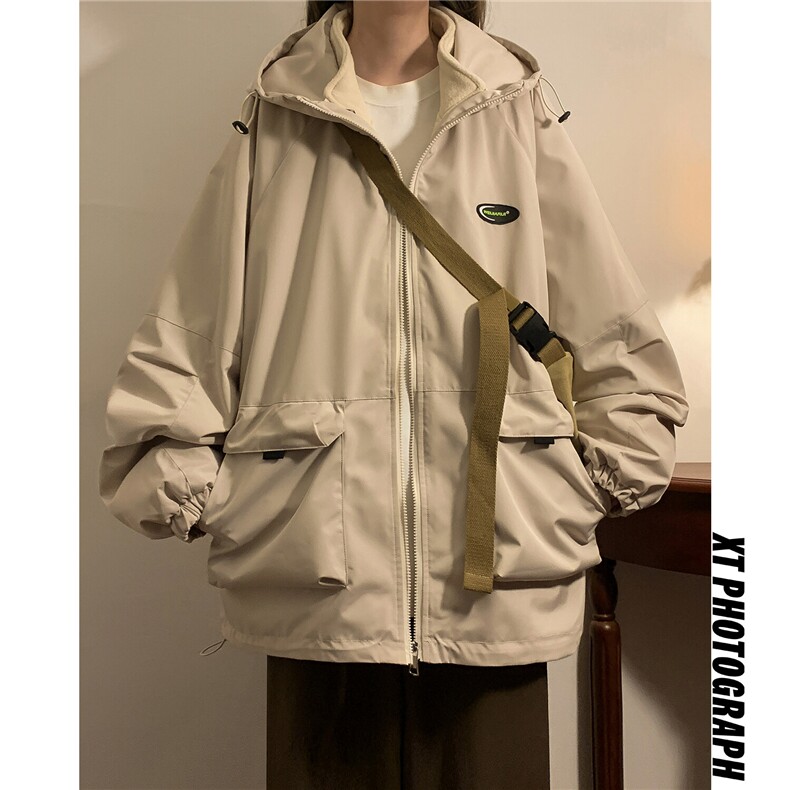 冬季新款港风大码防水三合一冲锋衣宽松山系情侣棉衣23013S-P138,女装棉衣/棉服,电商C213(原B265)