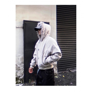 美式复古座山雕短款连帽毛领棉服女冬派克服棉衣外套图片
