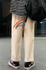 K43126-P25加绒款-P35休闲裤男士大码宽松九分运动裤男裤男直筒，男装休闲裤，电商A040