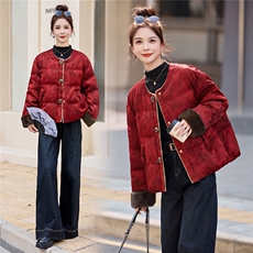 现货现货现货2025年冬季新中式G风羽绒服，女装羽绒服，伊仟回