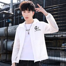 夏季新款男士防晒衣时尚印花连帽薄款夹克外套DS-A158-S206，男装夹克，星座310B-3