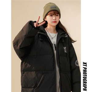 中性风 小兔刺绣宽松男士棉衣韩版情侣棉服冬装外套G1035 P128男图片