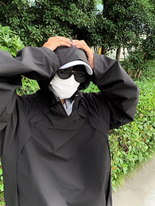 美式户外机能工装夹克山系连帽宽松速干外套冲锋衣男潮CF345-P60图片
